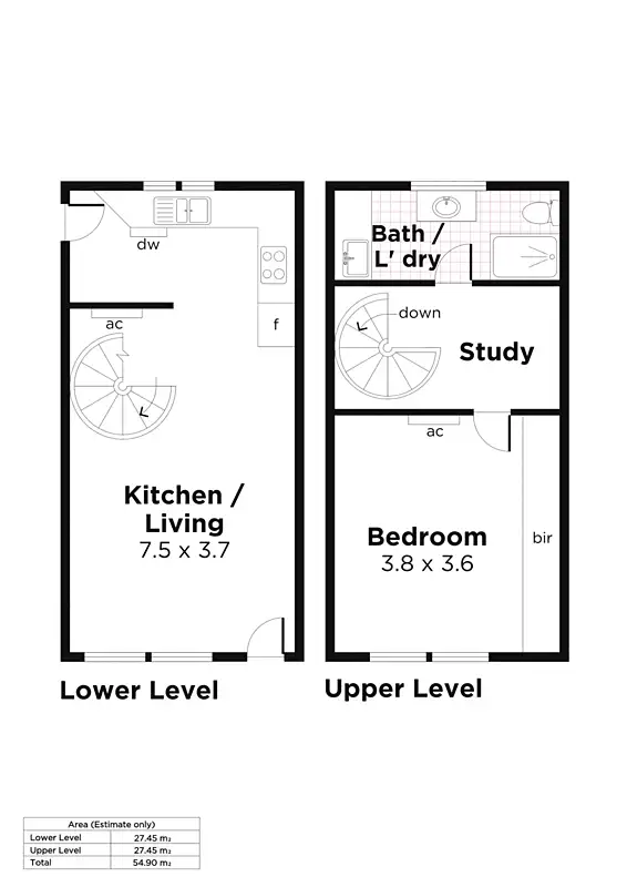 Floorplan of Homely unit listing, 3/32 Bishops Place, Kensington SA 5068
