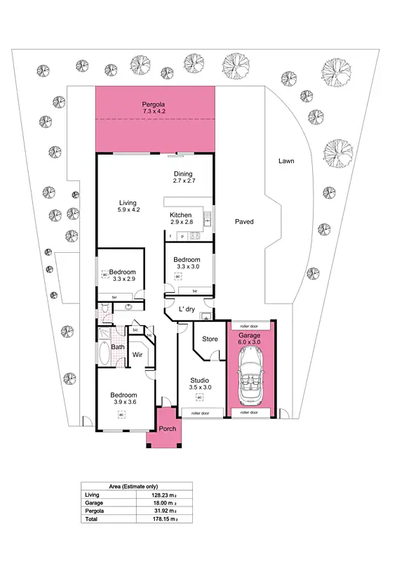 Floorplan of Homely house listing, 27 Hartley Grove, Windsor Gardens SA 5087
