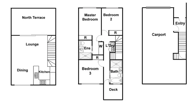 Floorplan of Homely townhouse listing, 81/2 Rouseabout Street, Lawson ACT 2617
