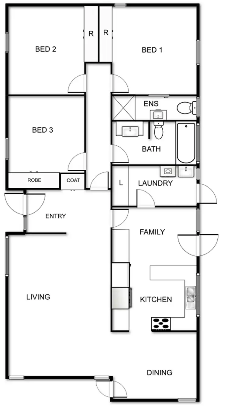 Floorplan of Homely house listing, 2 Little Place, Scullin ACT 2614