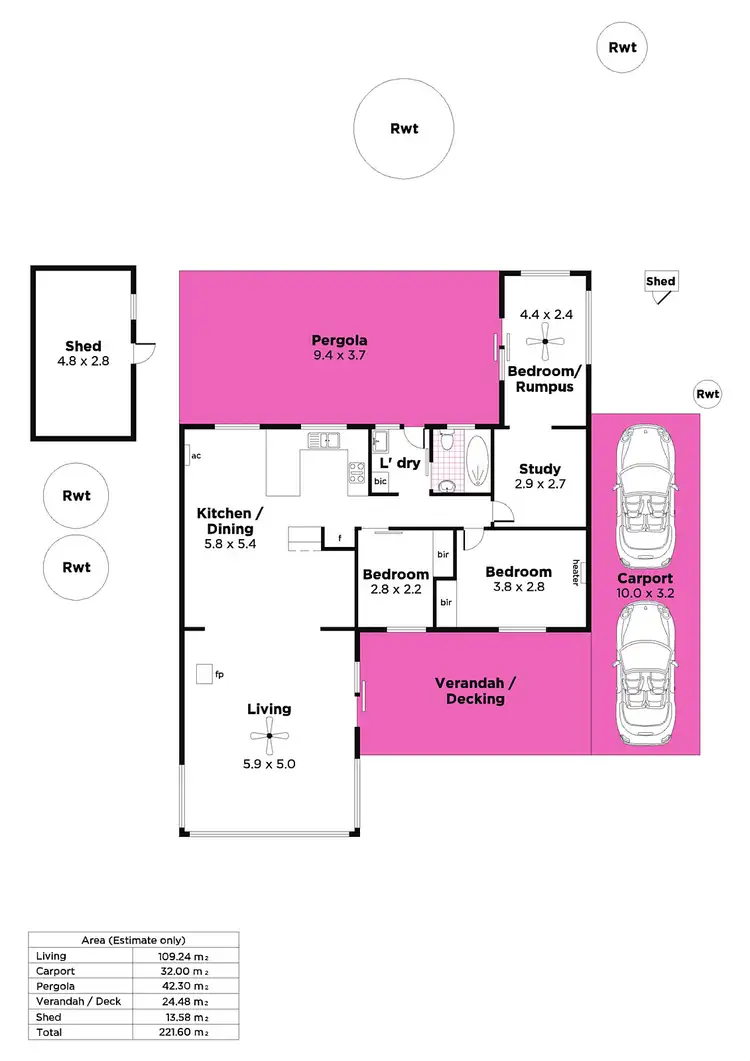 Floorplan of Homely house listing, 195 Collins Road, Ashton SA 5137