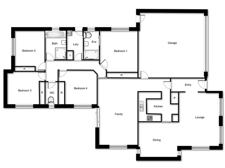 Floorplan of Homely house listing, 14 Hobday Place, Dunlop ACT 2615