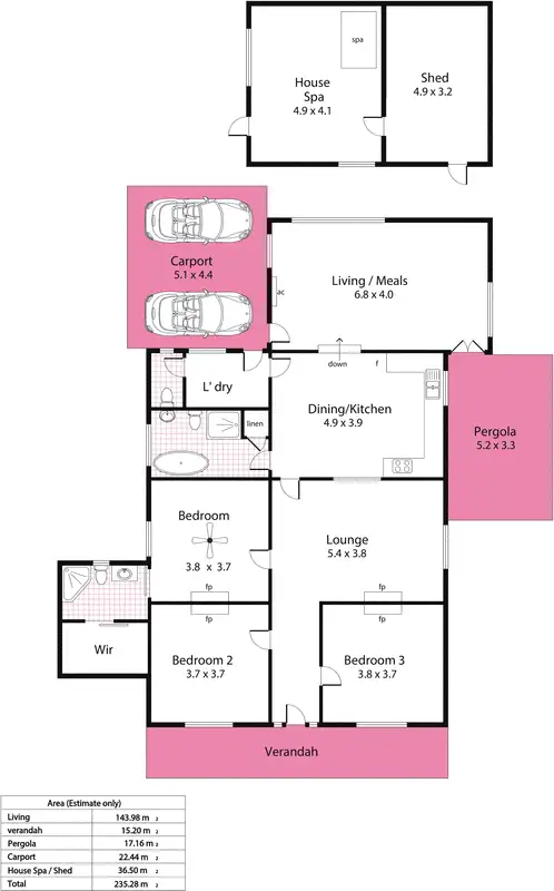 Floorplan of Homely house listing, 17 Carey Street, Magill SA 5072