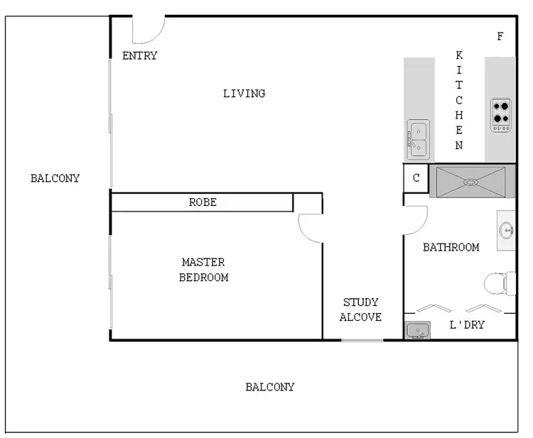Floorplan of Homely apartment listing, 14/101 Kinloch Circuit, Bruce ACT 2617