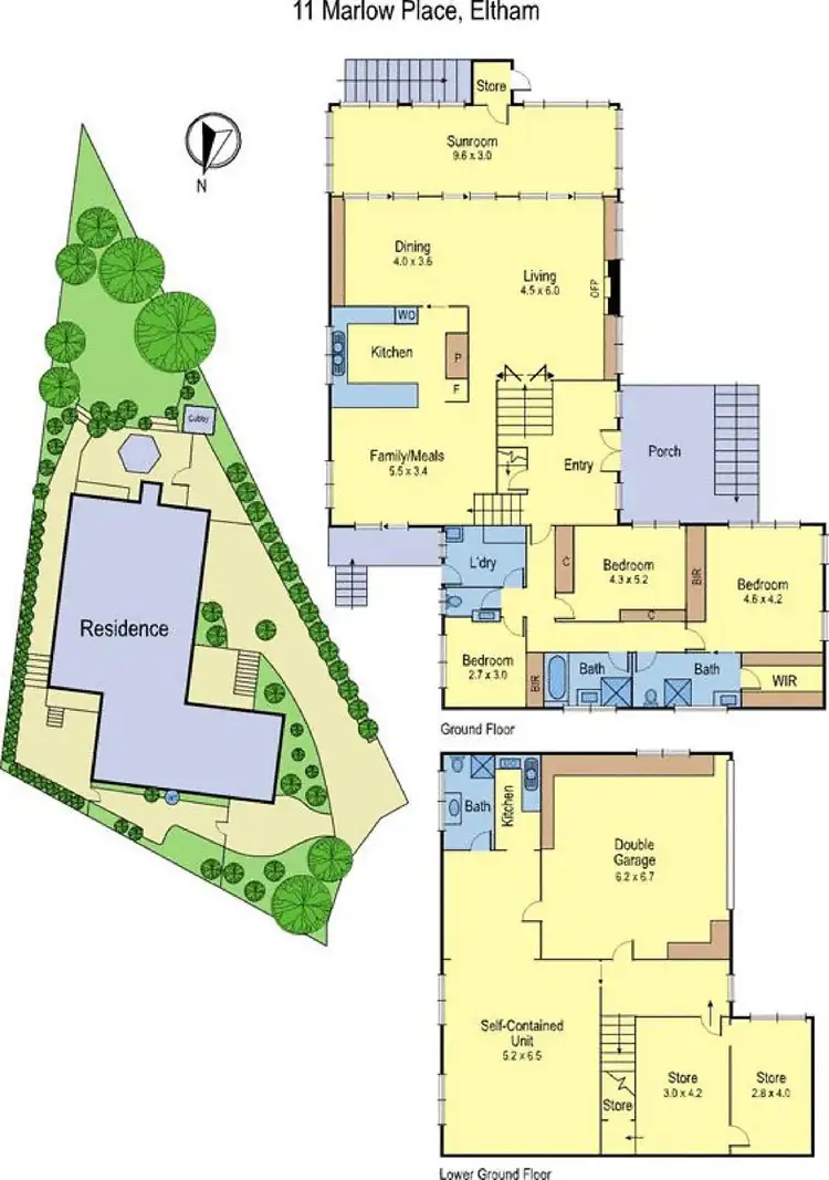 Floorplan of Homely house listing, 11 Marlow Place, Eltham VIC 3095