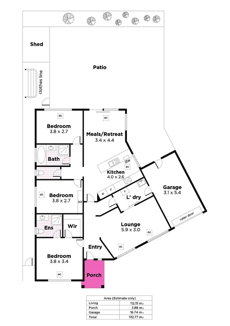 Floorplan of Homely house listing, 6 Cheryl Avenue, Valley View SA 5093