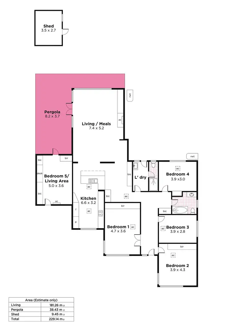 Floorplan of Homely house listing, 87 Eliza Place, Panorama SA 5041