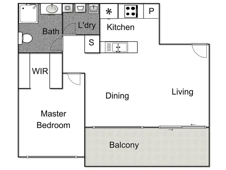 Floorplan of Homely apartment listing, 63/25 John Gorton Drive, Wright ACT 2611