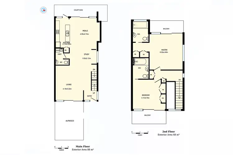 Floorplan of Homely townhouse listing, 6/9 Bentham Street, Yarralumla ACT 2600
