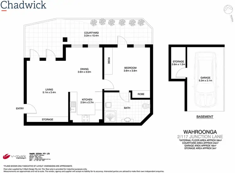 Floorplan of Homely apartment listing, 2/117 Junction Lane, Wahroonga NSW 2076