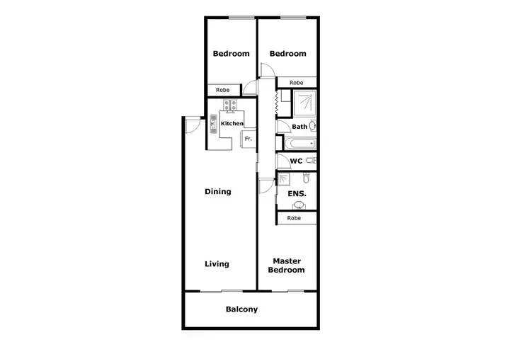 Floorplan of Homely apartment listing, 5/48 Lampard Circuit, Bruce ACT 2617