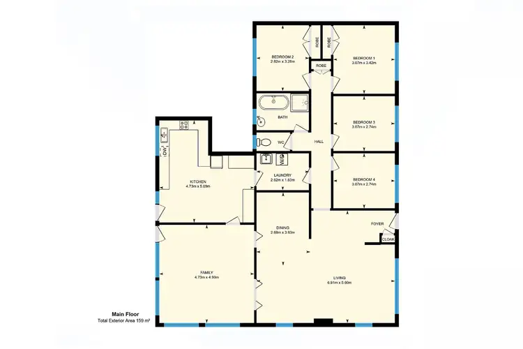 Floorplan of Homely house listing, 4 Caldwell Street, Hackett ACT 2602