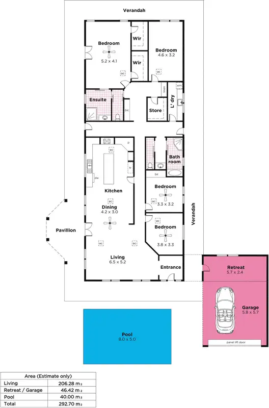 Floorplan of Homely house listing, 8 Suffolk Road, Aldgate SA 5154