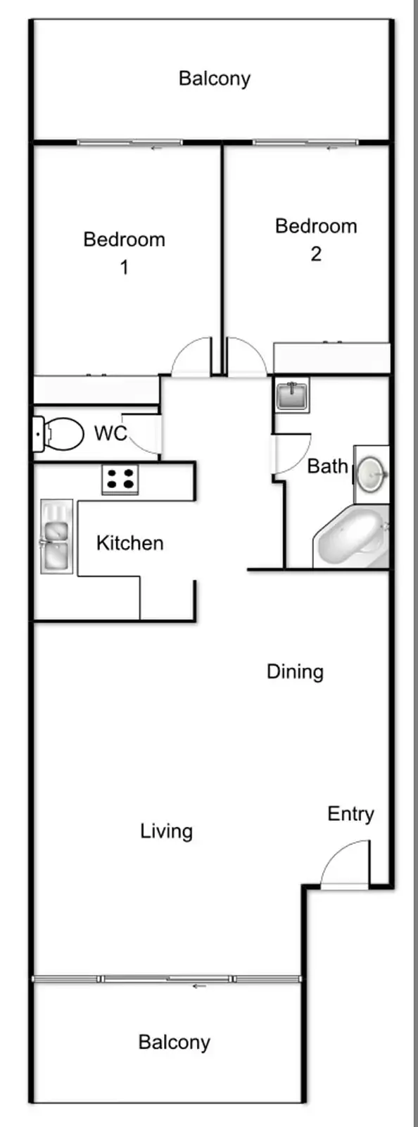Floorplan of Homely apartment listing, 50/21 Aspinall Street, Watson ACT 2602