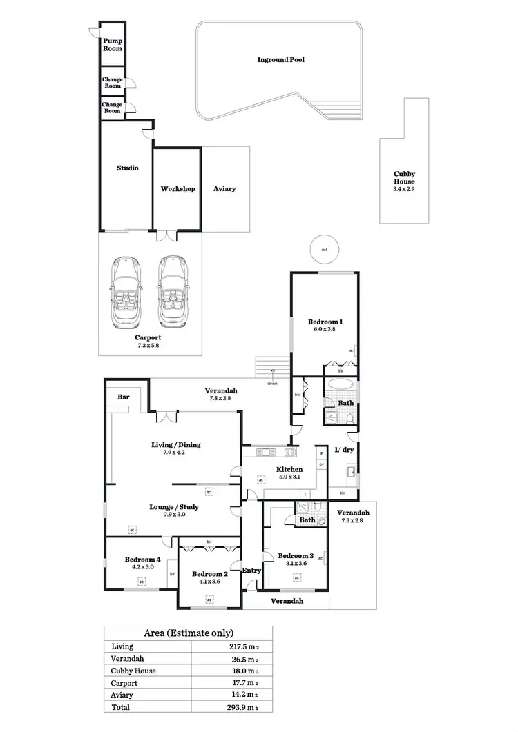Floorplan of Homely house listing, 32 Wonoka Street, Eden Hills SA 5050