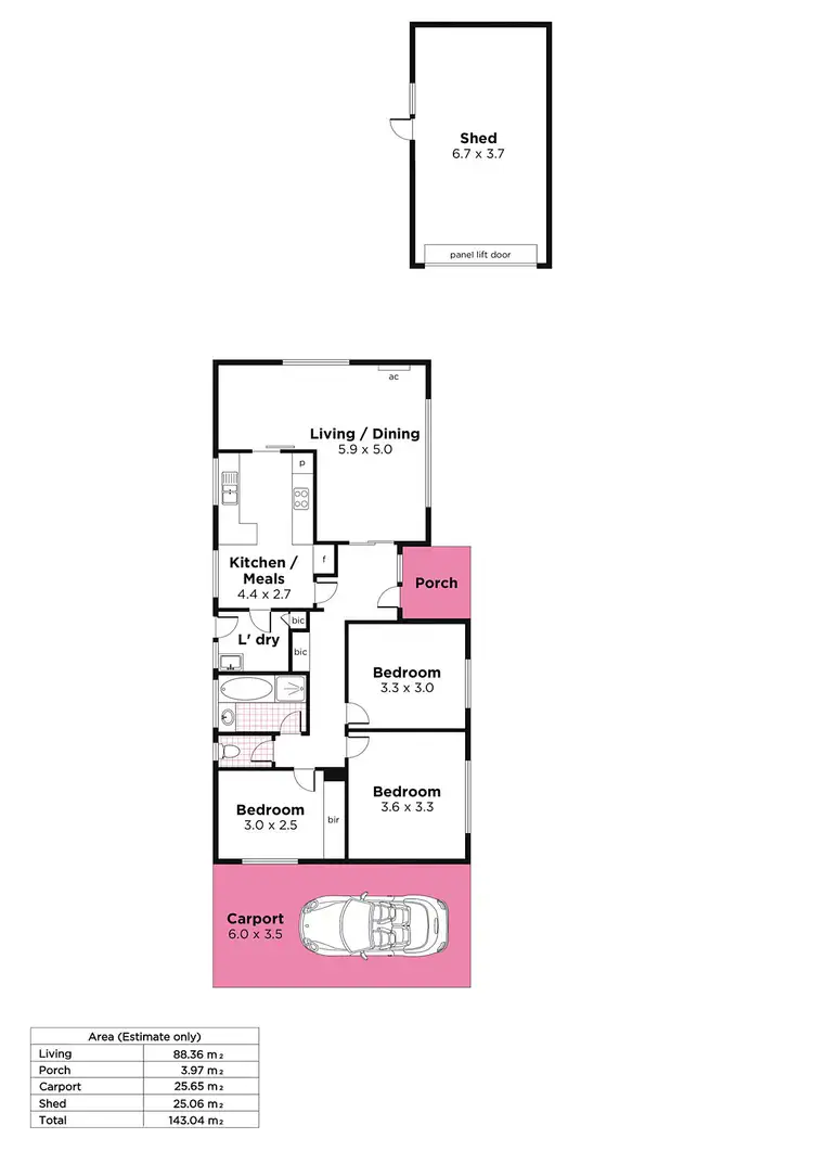 Floorplan of Homely house listing, 4 Garrod Place, Stirling SA 5152