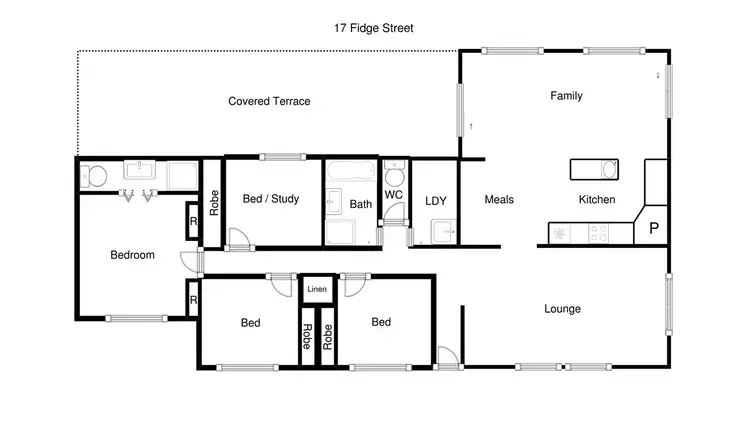 Floorplan of Homely house listing, 17 Fidge  Street, Calwell ACT 2905