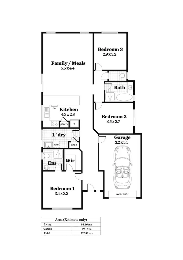 Floorplan of Homely house listing, 3 Allenby Road, Ottoway SA 5013