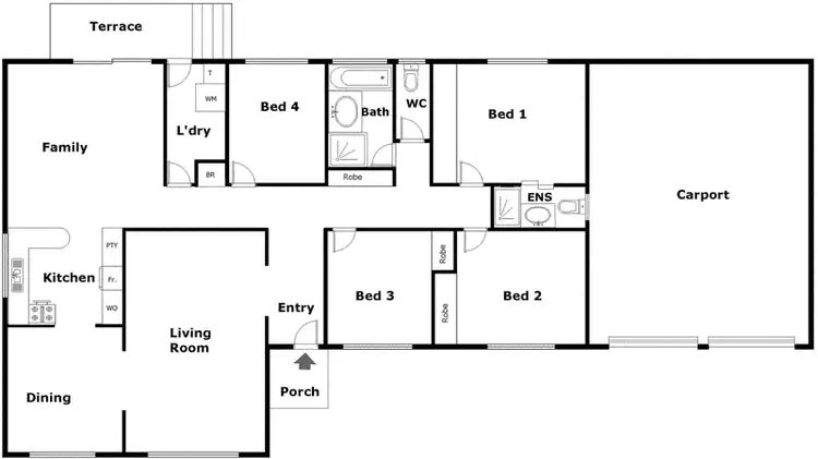 Floorplan of Homely house listing, 44 Mcwhae Circuit, Wanniassa ACT 2903