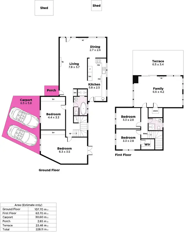 Floorplan of Homely house listing, 79 Leabrook Drive, Rostrevor SA 5073