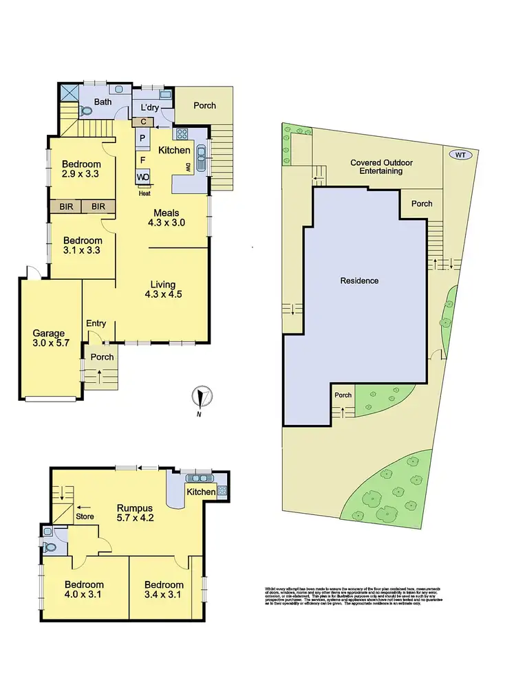 Floorplan of Homely townhouse listing, 13 Cher Avenue, Bundoora VIC 3083