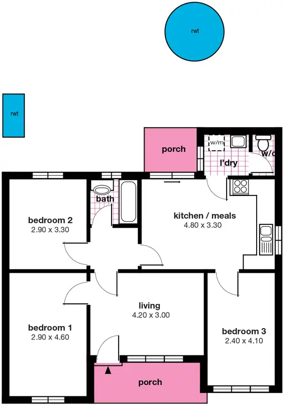 Floorplan of Homely house listing, 3 Donnington Road, Elizabeth North SA 5113