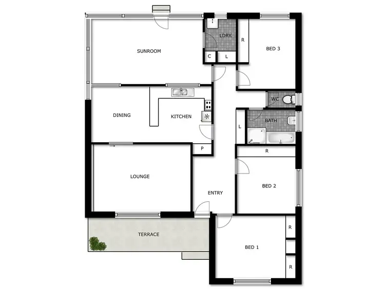 Floorplan of Homely house listing, 17 Pope Street, Hughes ACT 2605