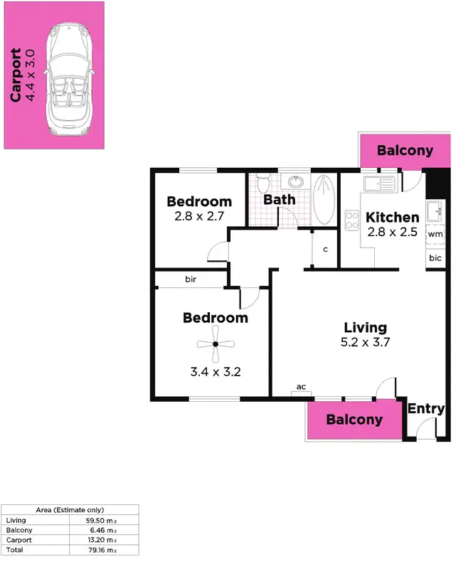 Floorplan of Homely unit listing, 4/1 Stonehouse Avenue, Plympton SA 5038