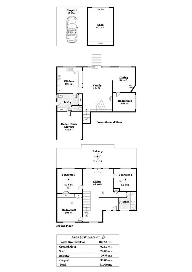 Floorplan of Homely house listing, 2 Arizona Terrace, Glenalta SA 5052