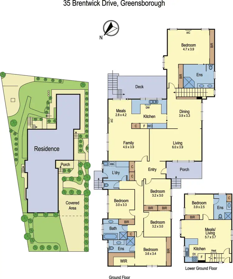 Floorplan of Homely house listing, 35 Brentwick Drive, Greensborough VIC 3088