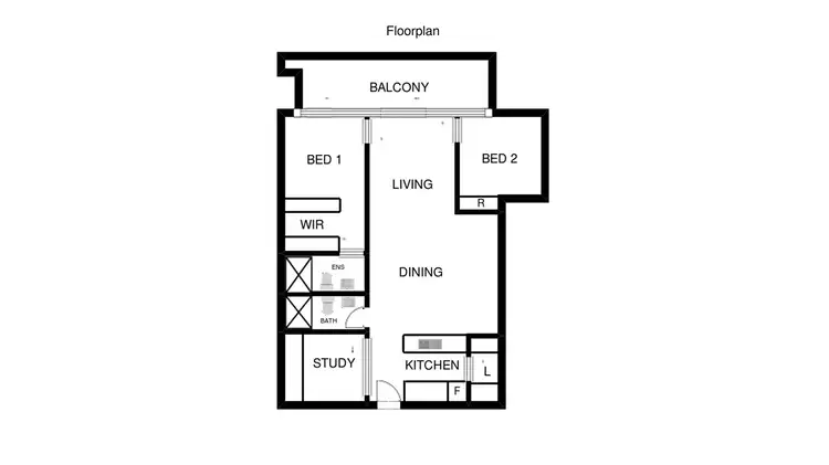 Floorplan of Homely apartment listing, 312/24 Lonsdale Street, Braddon ACT 2612