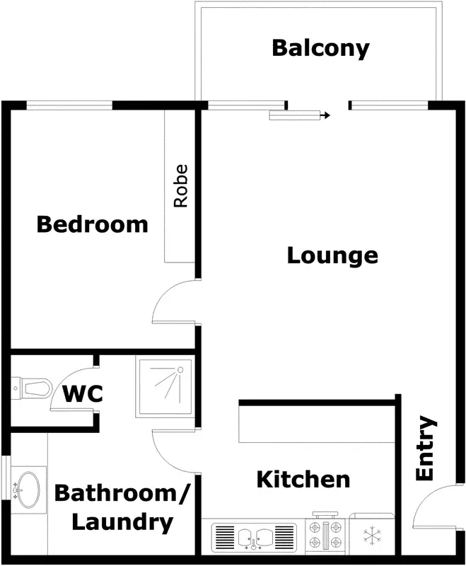 Floorplan of Homely unit listing, 4/5 Crest Road, Queanbeyan NSW 2620