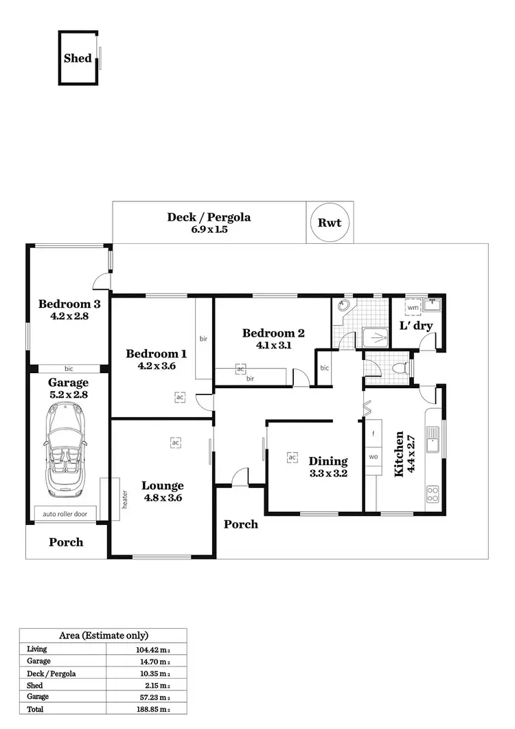 Floorplan of Homely house listing, 38 French Street, Netherby SA 5062