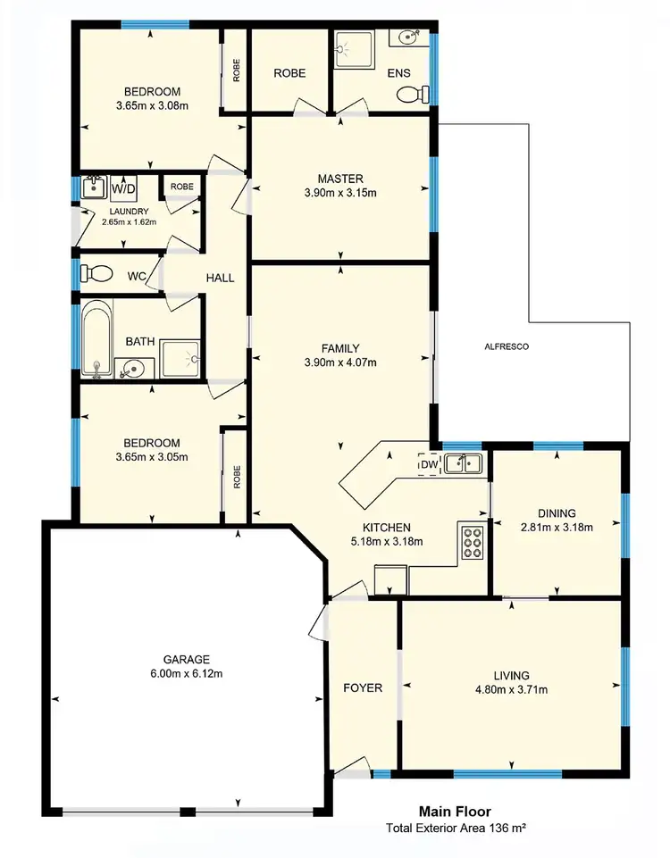 Floorplan of Homely house listing, 4 Gasking Close, Dunlop ACT 2615