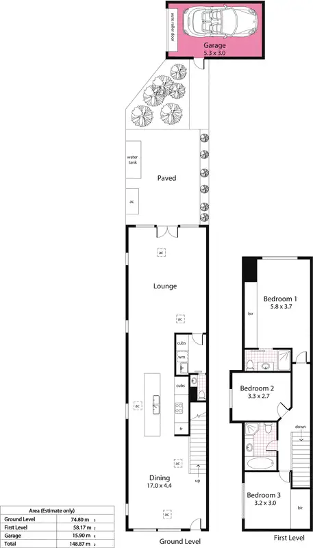 Floorplan of Homely house listing, 33 Kenilworth Road, Parkside SA 5063