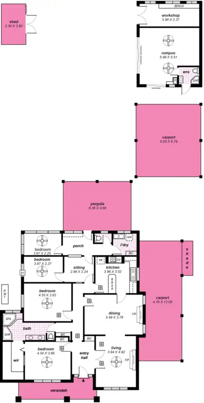 Floorplan of Homely house listing, 2 Willow Avenue, Manningham SA 5086