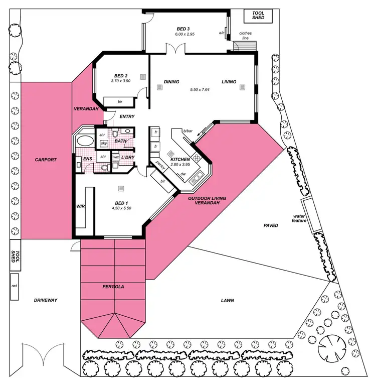 Floorplan of Homely house listing, 6B Sheoak Road, Belair SA 5052