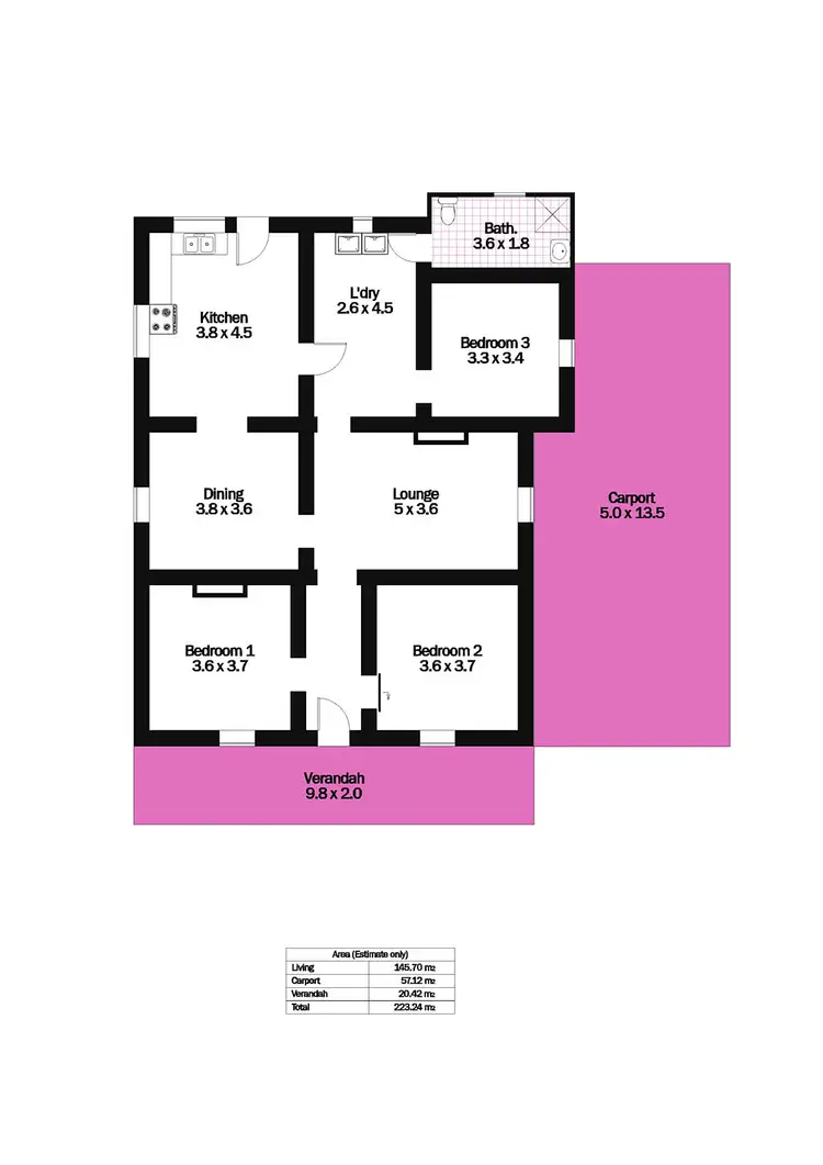 Floorplan of Homely house listing, 38 Muddy Lane, North Moonta SA 5558