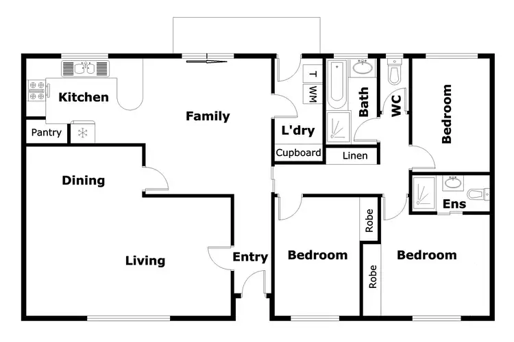 Floorplan of Homely townhouse listing, 3/41 Jinka Street, Hawker ACT 2614