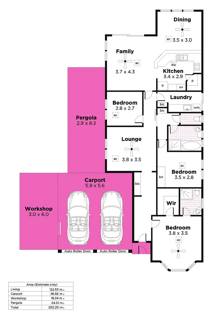 Floorplan of Homely house listing, 12 Bay Street, Seacombe Gardens SA 5047