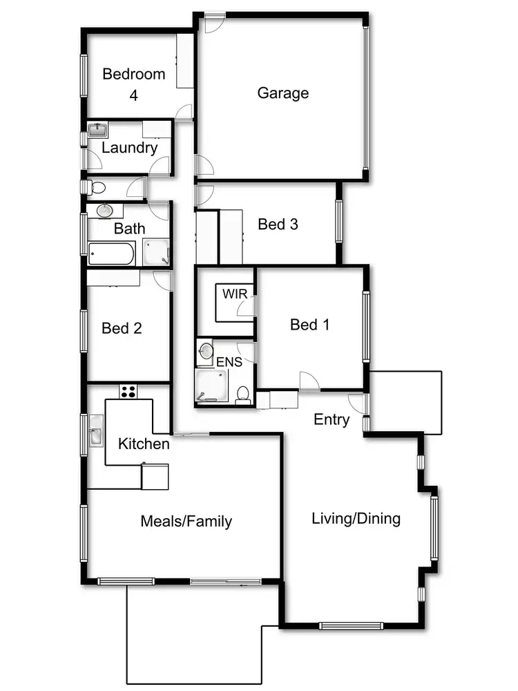 Floorplan of Homely house listing, Address available on request