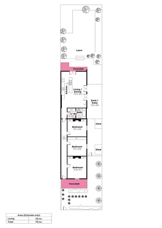 Floorplan of Homely unit listing, 61 Porter Street, Parkside SA 5063