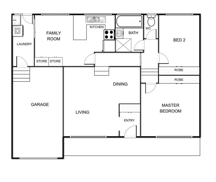 Floorplan of Homely townhouse listing, 21 Moyes Crescent, Holt ACT 2615