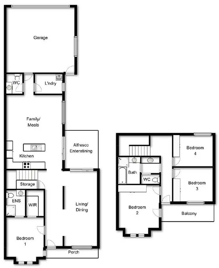 Floorplan of Homely townhouse listing, 9 Cudgewa  Lane, Harrison ACT 2914