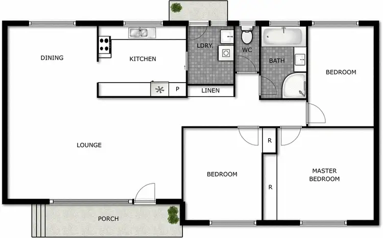 Floorplan of Homely house listing, 4 Lloyd Place, Kambah ACT 2902