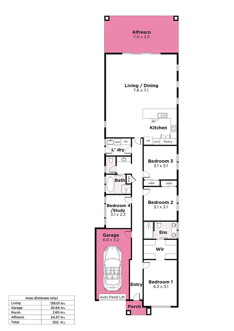Floorplan of Homely house listing, 6b Wicklow Avenue, Athelstone SA 5076