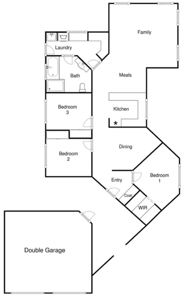 Floorplan of Homely house listing, 1 Edgley  Place, Dunlop ACT 2615