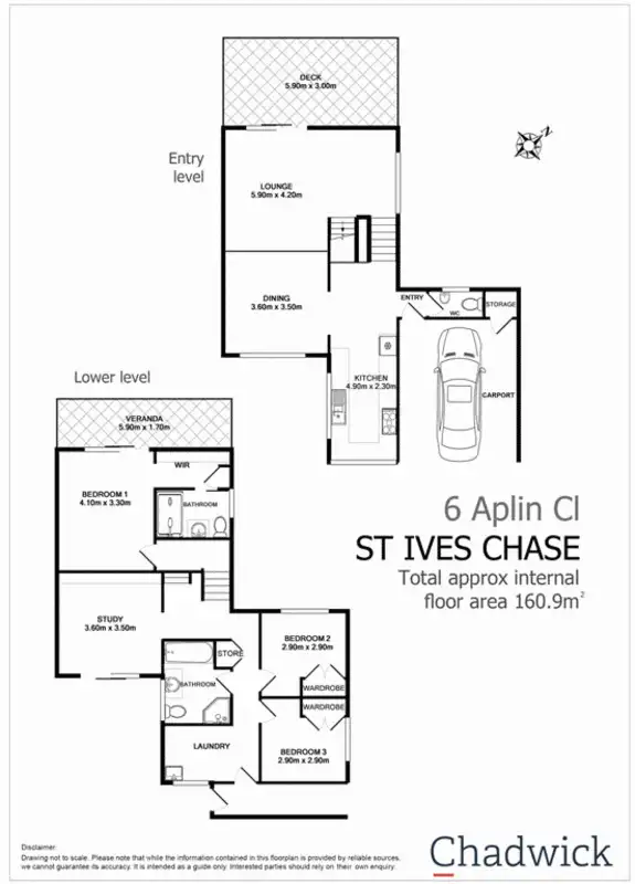 Floorplan of Homely house listing, 6 Aplin Close, St Ives NSW 2075