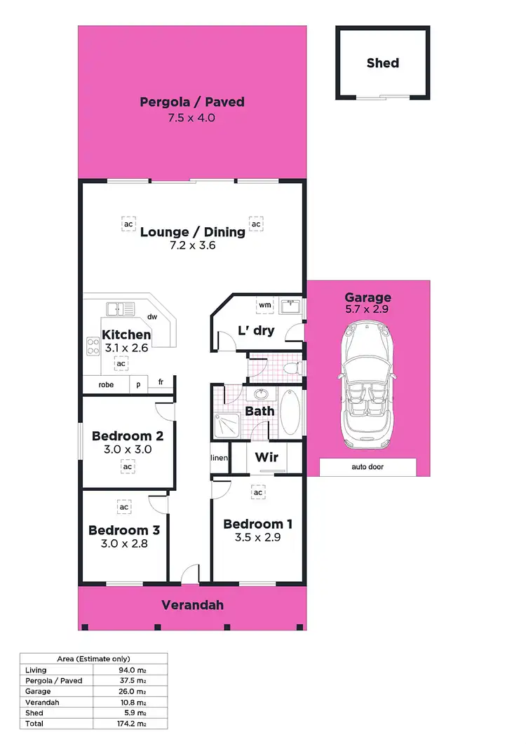Floorplan of Homely house listing, 6 Lakeside Circuit, Northgate SA 5085