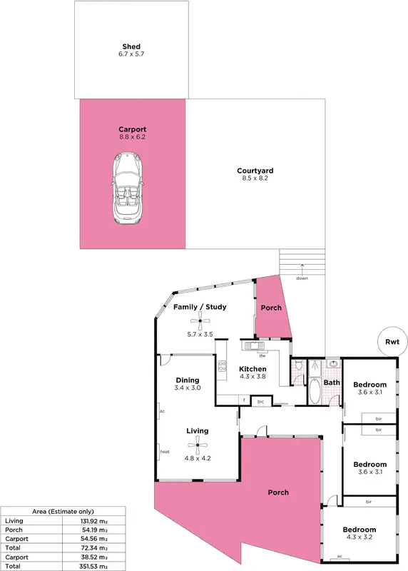 Floorplan of Homely house listing, 91 Shepherds Hill Road, Eden Hills SA 5050